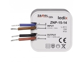 Zdroj napájecí ZAMEL LEDIX DO KRABICE, 14Vss, 15W