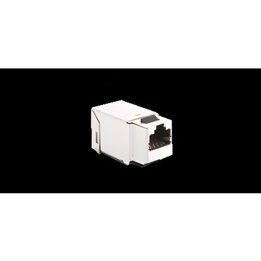 Konektor datové zásuvky SIMON CJ645FM, RJ45 kat.6, stíněný, značka Simon Connectivity, nerezová ocel