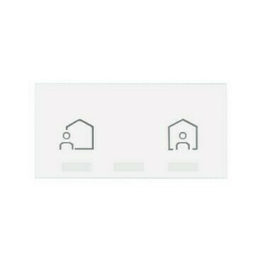 Kryt iO SIMON 10002036-230, Master spínač, Ahoj/Na shledanou, bílá matná