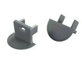 Koncovka profilu GREENLUX EC-PROFIL AXIN GRAY WITH HOLE  (12-1554-00)