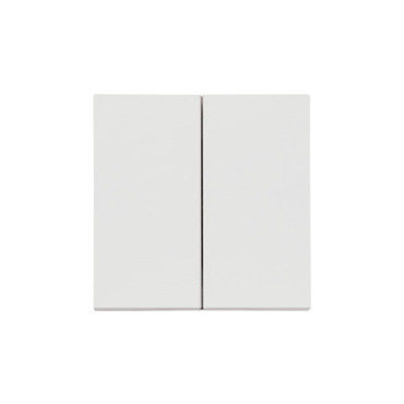 Kryt SIMON TKZW2/X/114, bez piktogramu, 2 násobný, pro přístroje SZP2M a SZW2M, světle šedá matná