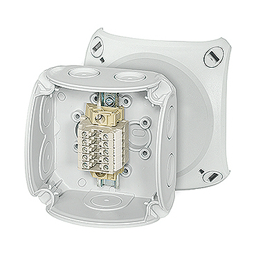 HEN RK 0205 T Krabicová rozvodka s 5x řadovou svorkou 2,5mm2, IP 66