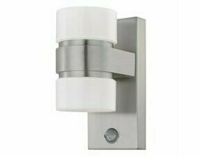 Svítidlo venkovní EGLO AL-LED-WL 2 EDELSTAHL SILBER WSATOLLARI, nástěnné