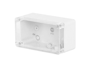 FAM Krabice SolidBOX 68051 IP65, 135x74x72mm, průhledné víko, hladké boky