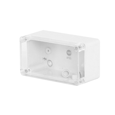 FAM Krabice SolidBOX 68051 IP65, 135x74x72mm, průhledné víko, hladké boky