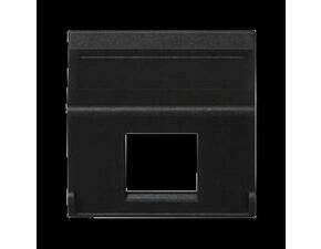 Kryt dat. zás. SIMON K080/14, K45, na 1 zás. s adapt. MD, zkosený, bez cl., 45x45 mm, šedá grafit