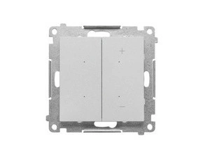 SIMON TESL1.01/143 Stmívač pro stmívatelné LED, tlačítkový (přístroj s krytem) bílá