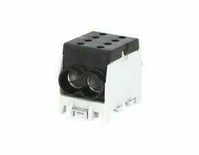 EL 1003145 Svorkovnice rozbočovací HLAK 70 1/2 M2, 250A, 1pól., AL/CU, IP20, černá, na DIN /208019 (
