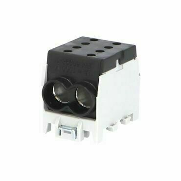 EL 1003145 Svorkovnice rozbočovací HLAK 70 1/2 M2, 250A, 1pól., AL/CU, IP20, černá, na DIN /208019 (