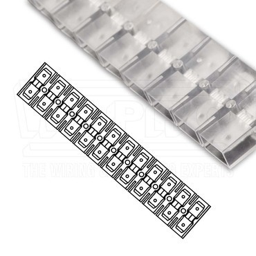 wpr9084 ROPL-PVC-1212-6308 plochý rozvaděč celoizolovaný, PVC, počet kolíků: 12+12, 6,3 x 0,8 mm, mo