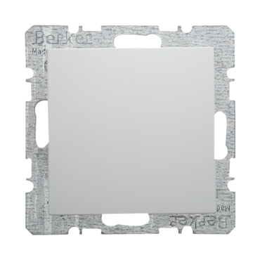 HAG 6710098989 Záslepka se středovým dílem, Berker S.1/B.x, bílá, lesk