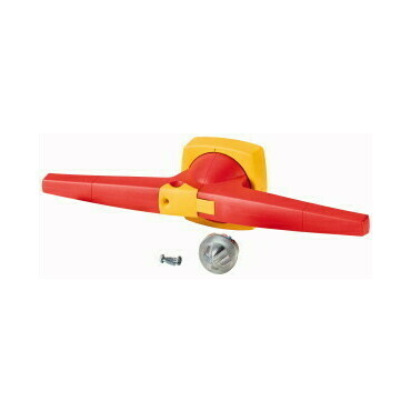 EATON 1818063 K6DR/P Červeno-žlutá ovládací páka, montáž na dveře, uzamykatelná visací zámek 14x14mm
