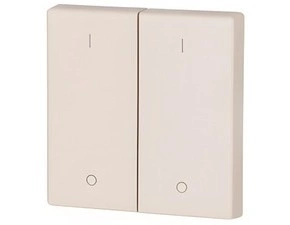 EATON 147594 CWIZ-02/12 Kryt RF tlačítka 2x1/2 55x55mm 1-0, Krémová, matná
