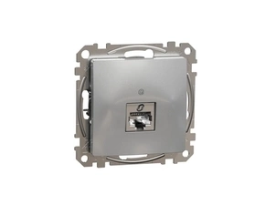 SCHN SDD113461S Sedna D/E - Datová zásuvka 1xRJ45 kat. 6 STP, Aluminium