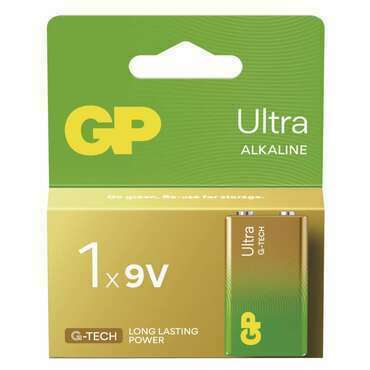Baterie alkalická GP ULTRA B02511 9V (6LR61) 1PP