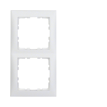 HAG 10129909 Rámeček 2-násobný, Berker S.1, bílá, mat