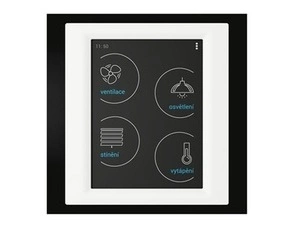 ELKO RFTW-ABL-BWH-CDG RF Touch-W_ černá/bílá/tm.šedá Ovládací dotyková jednotka - montáž na zeď RP 0