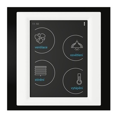 ELKO RFTW-ABL-BWH-CLG RF Touch-W_ černá/bílá/sv.šedá Ovládací dotyková jednotka - montáž na zeď RP 0