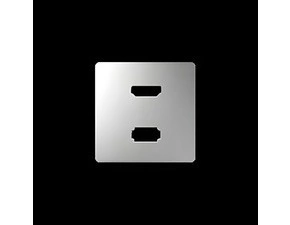 Kryt pro SIMON 82 8201095-093, zásuvku USB+HDMI (v 1.4), hliníková