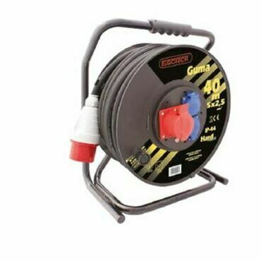 DAM Prodlužovací buben SPZD1-12-2,5-50G H05RR-F 5x2,5 50m 2x zásuvka 230V 1x zásuvka 400V IP44