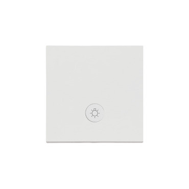 Kryt SIMON TKWS1L/114, 1násobný, pro přístroje SP1M s podsvětlením, světle šedá matná