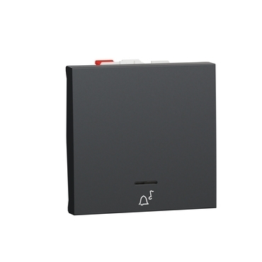 SCHN NU320654CN Unica - Tlačítko s orientační kontrolkou řazení 1/0So "zvonek", 2M, Antracit