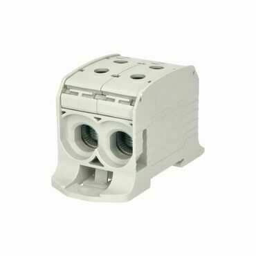 EL 1006035 Svorka univerzální RKA 95 DLG, 232A, 1pól. (4x vstup), AL/CU, šedá, na DIN/na panel (bal.