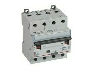 Chránič kombinovaný LEGRAND 411224 DX3 KOMB. 4P B16 30MA A 6KA