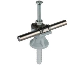 DEHN 250001  Podpěra vedení fix nerez/plast šedý pro prům. 6-10mm H 30mm s natloukací hmoždinkou DEH DEHN