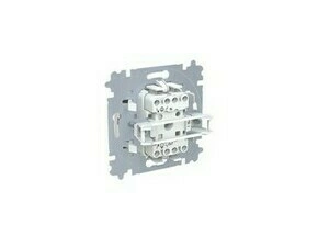 Spínač jednopólový ABB 2CHH590145A6003, řazení 1, bílá/bílá, s krytem, s drápky