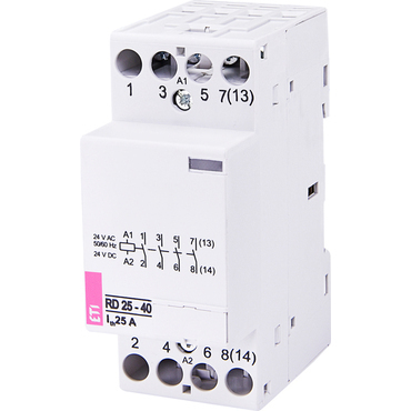 ETI 002464011 modulární stykač, RD 25-40-24V AC/DC
