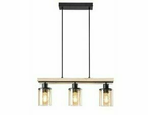 Svítidlo závěsné RABALUX 72083 NIYLAH černá E27 3x MAX 25W