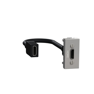 SCHN NU343030 Unica - HDMI konektor (předzapojený), 1M, Aluminium