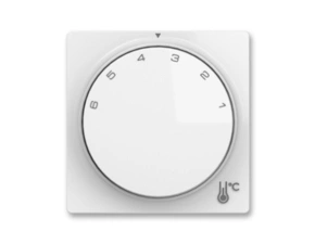 Kryt termostatu ABB Zoni 3292T-A00300 500, , bílá, prostor. s ot. ovl., s up. maticí