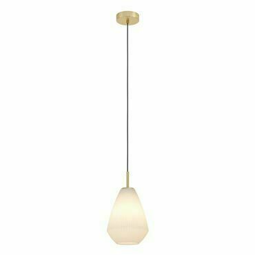 Závěsné svítidlo CAPRAROLA kartáčovaná mosaz O200 mm 1x40W EGLO