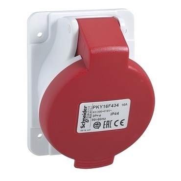 SCHN PKY32F434 Zásuvka vest. Fast connect 32A 3P+PE 380-415V IP44 50-60Hz