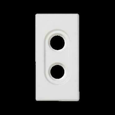 Modul SIMON K101/9, K45/2, prázdný, na konektory RCA „Cinch”, 22, 5 x 45 mm, bílá