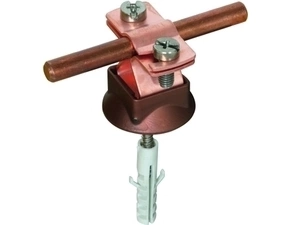 DEHN 274167  Podpěra vedení nerez/galCu pro prům. 8-10mm s plastovým prstencem a upevňovacím mat DEH DEHN