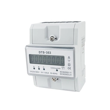 EL 1008970 Elektroměr DTS 353-L X/5A, 4,5mod., LCD, 3-fáz., 1-tar., podružný, nepřímé měř. (bal.1)