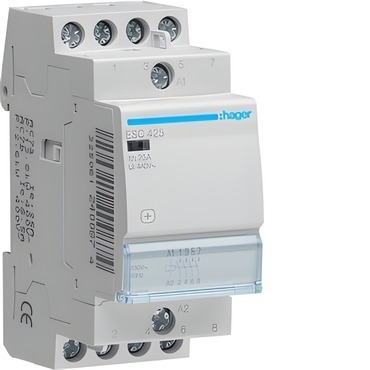Stykač instalační HAGER ESC425 Stykač 25A, 4S, 230V AC