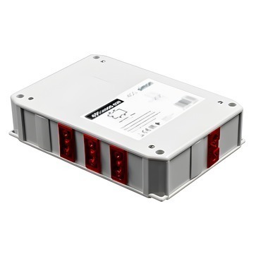 Krabice UPS rozvodná jednookruhová SIMON 480 49120700-039, 1vstup GST18i+9 výstup GST18i