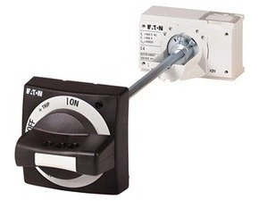 EATON 100667 NZM1-XTVDV-60-NA Ovl.rukojeť s dveřní spojkou, černá/šedá, blok.dveří, uzamykatelná, NZ