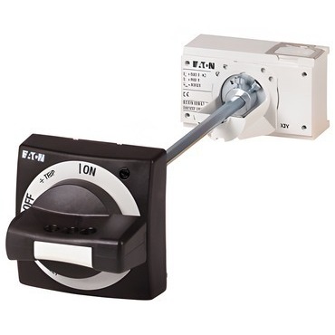 EATON 100683 NZM1-XTVDV-NA Ovl.rukojeť s dveřní spojkou, černá/šedá, blok.dveří, uzamykatelná, NZM1,