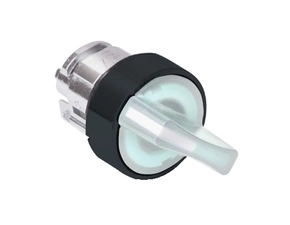 SCHN ZB5AK1513 Ovládací hlavice otočná prosvět., 3 p.s oboustr. návr. do stř. - bílá