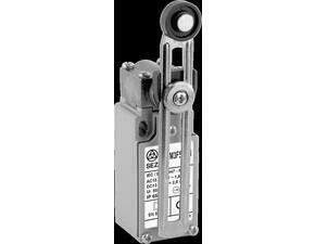 SEZ KSAM3F51W02 Koncový spínač kovový s nastavitelnou pákou a nylonovou kladkou, šířka 30 mm