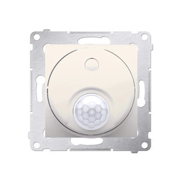 Spínač se senzorem pohybu SIMON DCR10P.01/41, s relé (přístroj s krytem), 8 (2) A/230 V~, krémová