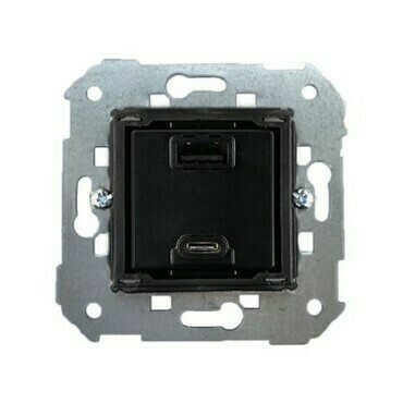 SIMON 7511296-039 Ładowarka podwójna USB typ A+C (moduł), 230V AC / 5V DC, ?3.1A QUICK CHARGE;