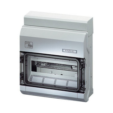HEN KV PC 9112 Jističová skříň 1x 12 modulů pro nechráněnou venkovní instalaci, se svorkovnicí PE/N,