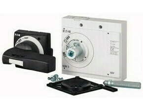 EATON 279398 NZM3-XTVDV-0 Ovládací rukojeť s dveřní spojkou, blokování dveří, černá/šedá, uzamykatel