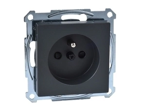 SCHN MTN2600-0414 Merten - Zásuvka 2P+E, 250V/16A, šroubová, System M, Antracit